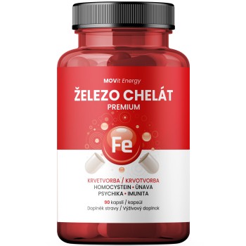 MOVit Železo Chelát Premium 90cps