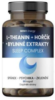 MOVit Sleep Complex L-theanin+hořčík+bylinné extrakty 90 kapslí