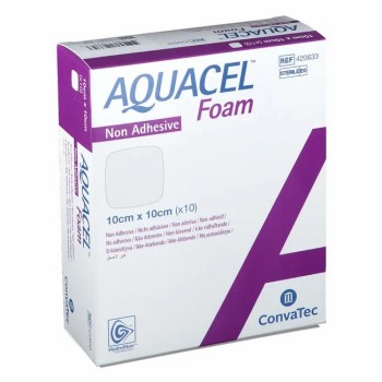 Krytí Aquacel Foam neadhezivní 10x10cm 10ks