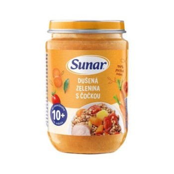 Sunar příkrm Kusk.se zelen.+kuřet.od ukon.6m+ 190g