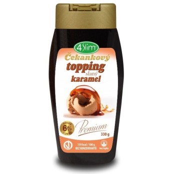 4Slim Čekankový topping slaný karamel Premium 330g