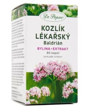 Dr.Popov Bylinné kapsle Kozlík lékařský 60cps