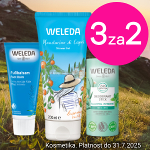 Akce 3 za 2 na Weleda do 31.7.2025