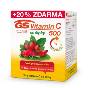GS Vitamin C500 + šípky 50+10 tablet