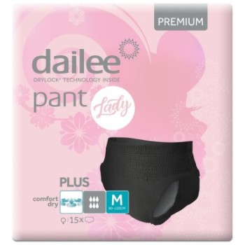 Dailee Pant Premium Lady Black PLUS inko.k. M 15ks