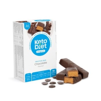 KetoDiet Proteinové tyčinky čokoláda 14x36g