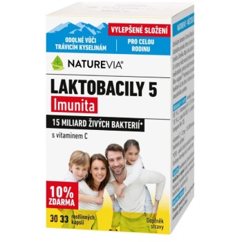 Swiss NatureVia Laktobacily 5 Imunita 33