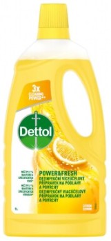 DETTOL Power & Fresh dezinfekční víceúčelový přípravek citron 1l