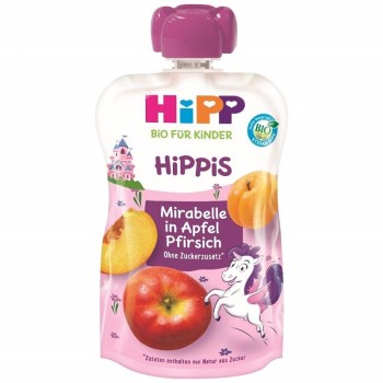 HiPP Hippis kapsička Jablko-Broskev-Mirabelka Bio 100g