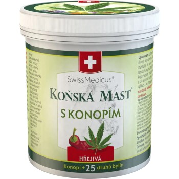 Swissmedicus Koňská mast s konopím - hřejivá 250ml