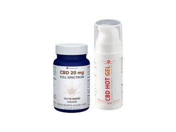 CBD 20mg Full Spectrum30 tobolek+15+ CBD Hot gel 75 ml