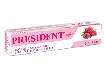 PRESIDENT zubní pasta děti 0-3roky malina 30ml