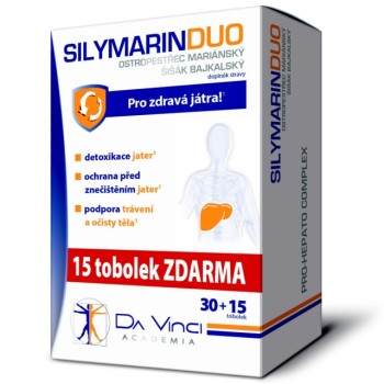 SILYMARIN DUO Da Vinci Academia tob.30+15 ZDARMA