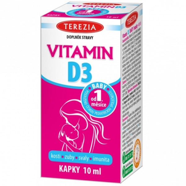 TEREZIA Vitamin D3 baby od 1.měsíce 400 IU 10ml