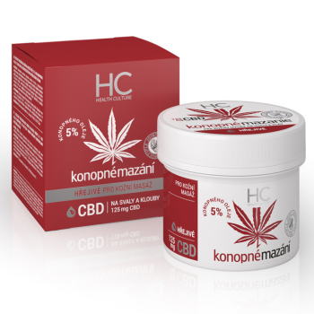 Konopné mazání hřejivé s CBD 125ml