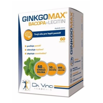 GinkgoMAX + Bacopa + Lecitin DaVinci 60tob