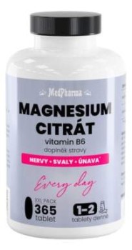 MedPharma Magnesium citrát+vitamin B6 tbl.365