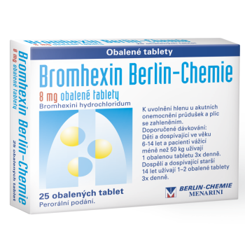 Bromhexin Berlin-Chemie 8mg tbl.obd.25x8mg