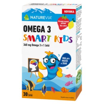 NatureVia Omega 3 Smart Kids 30 želé