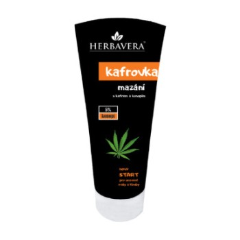 Herbavera Kafrovka mazání s kafrem a konopím 200ml