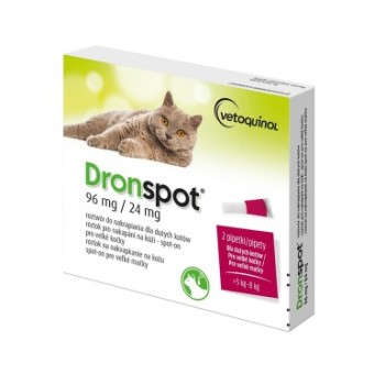 Dronspot 96mg/24mg velké kočky spot-on 2x1.12ml