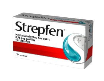 Strepfen Med a Eukalyptus bez cukru 8.75mg pas.24