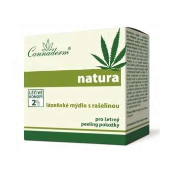 Cannaderm Natura lázeňské mýdlo s rašelinou 80g