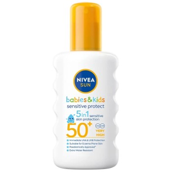 Nivea Sun dětský sprej na opalování Sensitive OF50+ 200ml