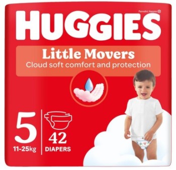HUGGIES Little Movers 5 11-25kg 42ks