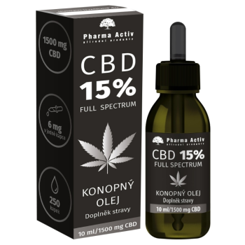 CBD 15% Konopný olej 1500mg 10ml