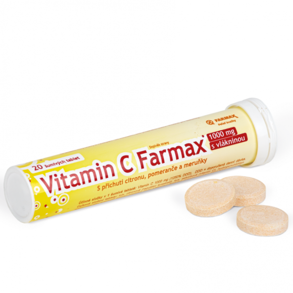 Farmax Vitamin C 1000mg 20 šumivých tablet