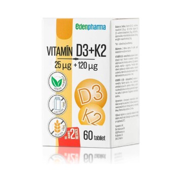 Edenpharma Vitamín D3+K2 60 tablet
