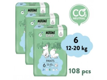 Muumi Baby Pants 6 Junior 12-20kg eko plen.3x36kg