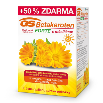 GS Betakaroten Forte s měsíčkem 80+40cps