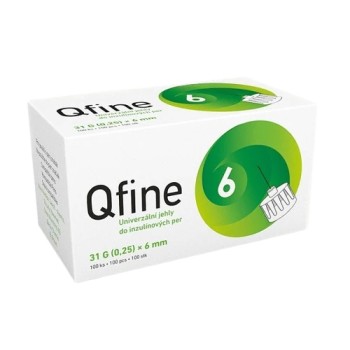 Jehly Qfine všechna inzul.pera 0.25(31G)x6mm 100ks