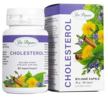 Dr.Popov Bylinné kapsle Cholesterol 60cps
