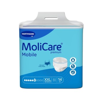 Inkontinenční kalhotky natahovací MoliCare Mobile 6k XXL 14ks