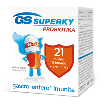 GS Superky probiotika 60+20cps ČR/SK