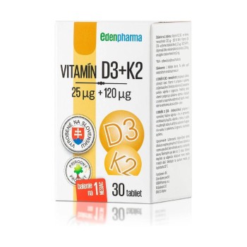 Edenpharma Vitamín D3+K2 30 tablet