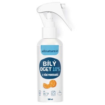 Allnature Bílý ocet 10% s vůní pomeranče 500ml