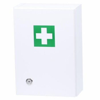 Lékárnička - bílá dřevěná s náplní do 5 osob-ZM 05