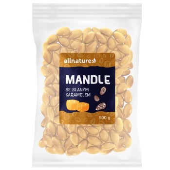 Allnature Mandle se slaným karamelem 500g