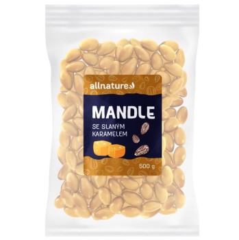 Allnature Mandle se slaným karamelem 500g