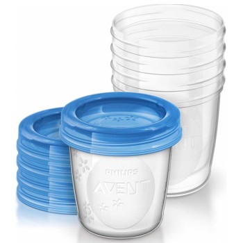 Avent Via Pohárky s víčkem 180ml 5ks