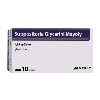 Suppositoria Glycerini Mayoly 1,81g čípek 10