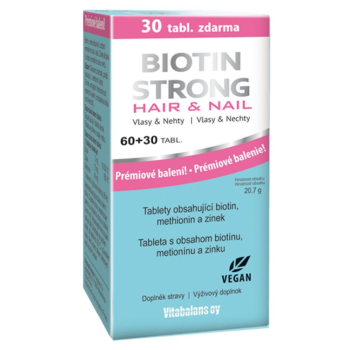 Biotin Strong Hair & Nail 60+30tbl