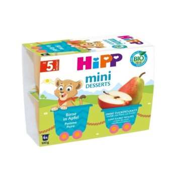 HiPP mini dezert jablka-hrušky BIO 5m 4x100g