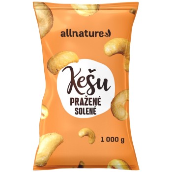 Allnature Kešu pražená solená 1000g