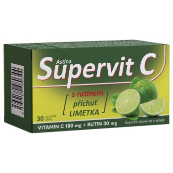 Astina Supervit C s rutinem limetka 30tbl