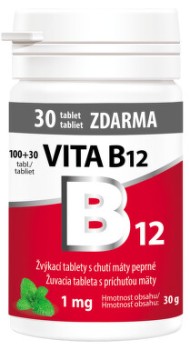 Vita B12 1mg žvýkací 100+30tbl